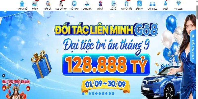 Giao diện linh hoạt và đẹp mắt tại trang chủ Kuwin