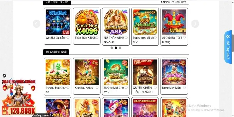 Sảnh nổ hũ và Jackpot với đa dạng dòng game tại Kuwin